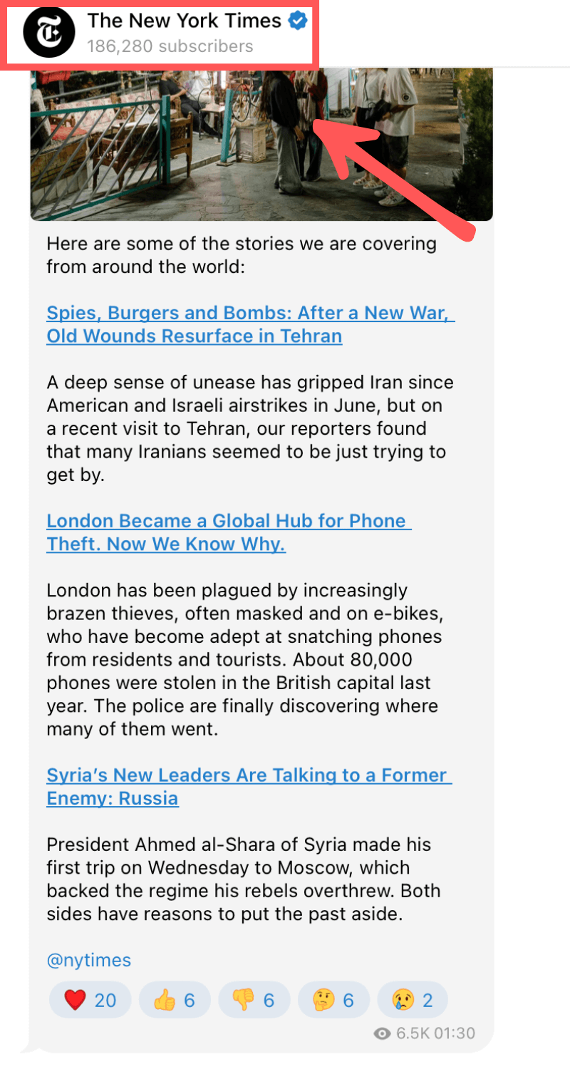 Telegram global growth trend