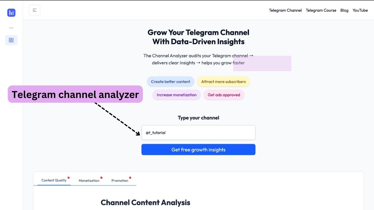 telegram channel analyzer