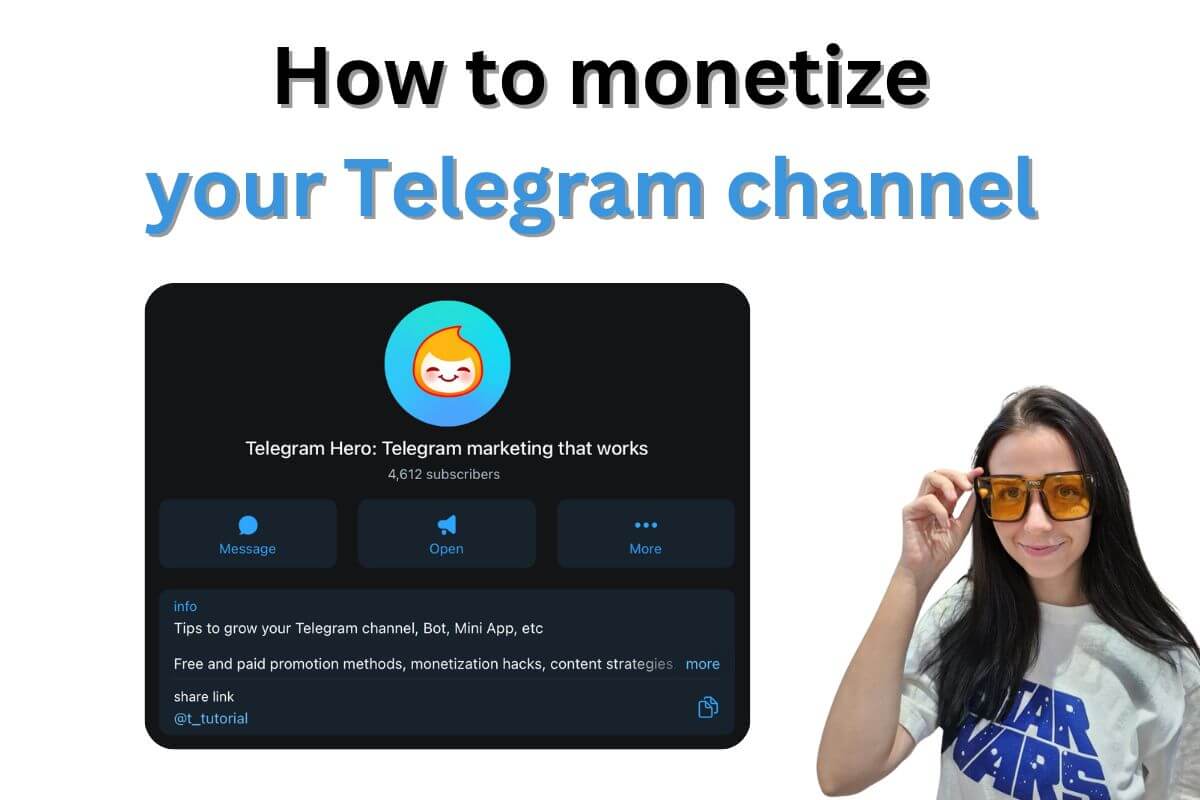 How to monetize telegram channel
