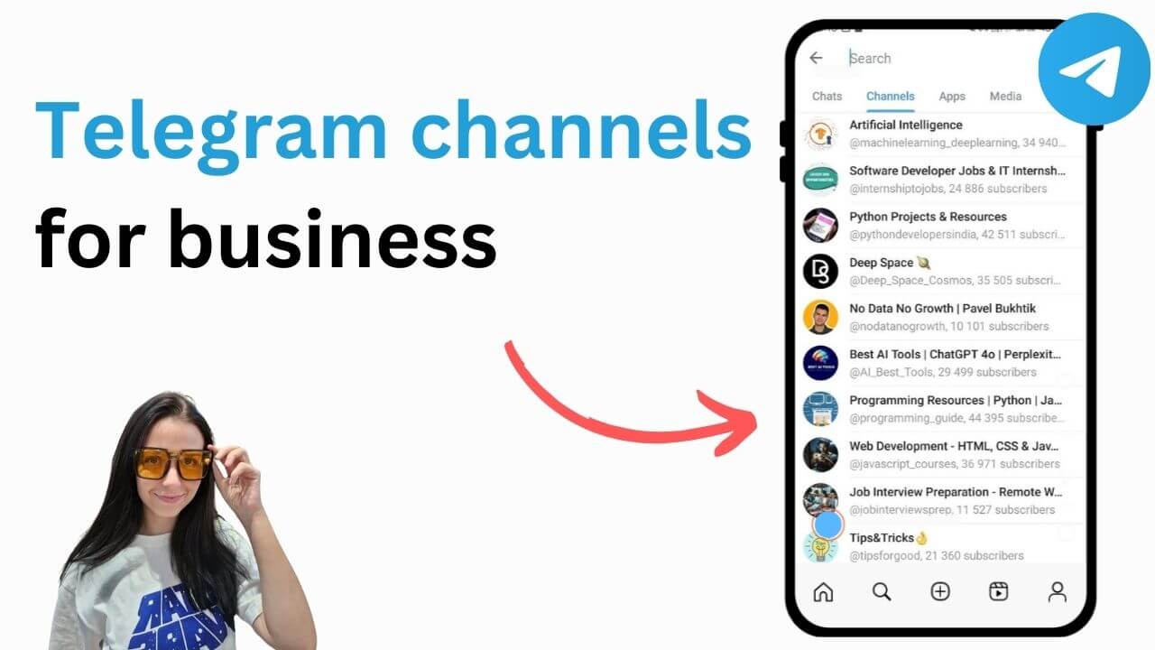 Telegram channels for business