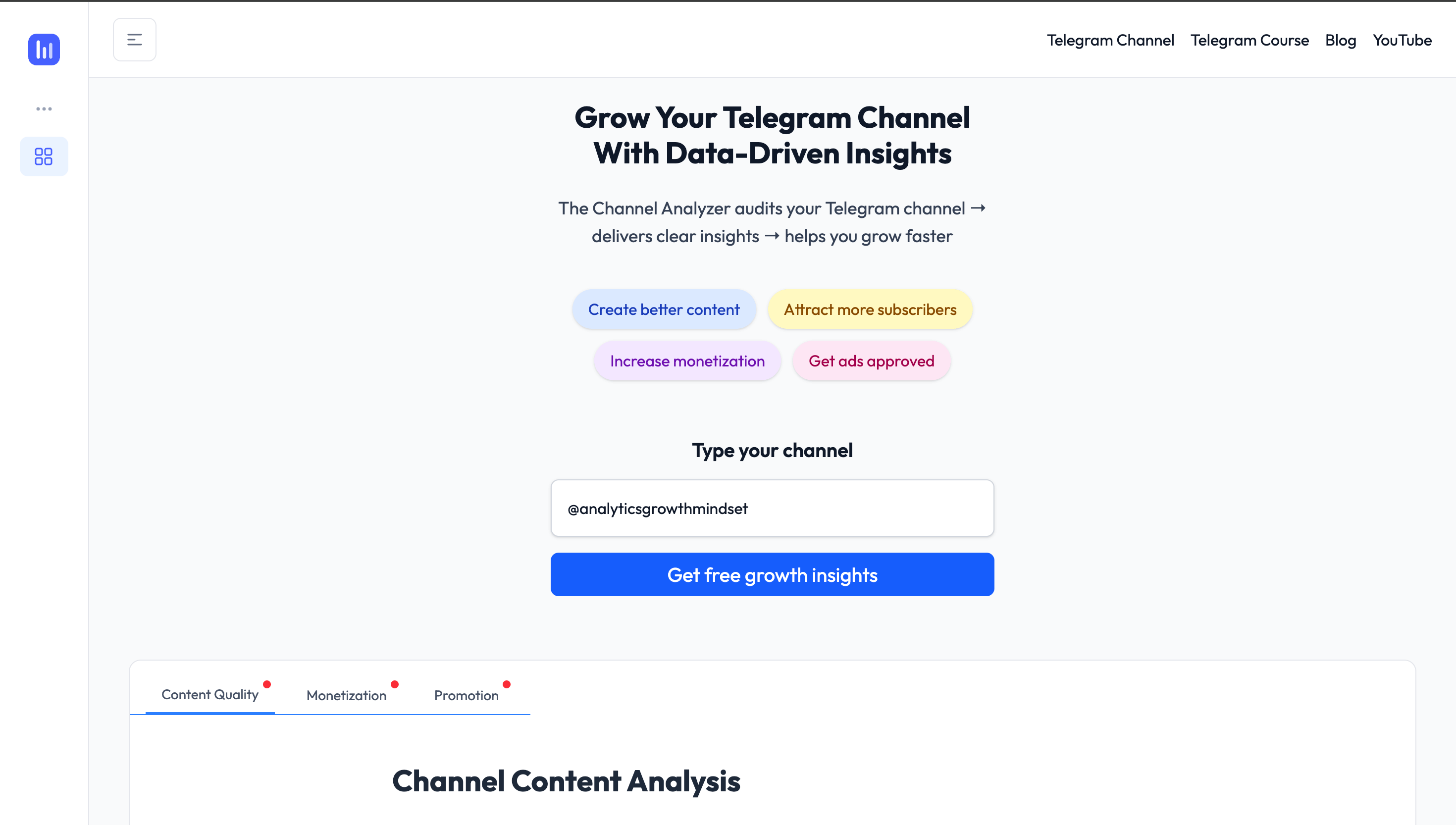 telegram channel analyzer as a telegram monetization tool, telegram channel checker