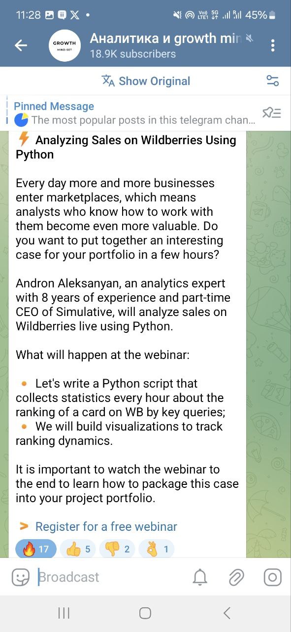 Paid telegram post